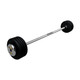 Troy 100 lb Black Cast Iron Fixed Barbell - Straight Bar and Chrome End Caps