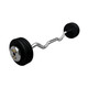 Troy 80 lb Pre-Weighted Barbell w/ EZ Curl Bar and Chrome End Caps