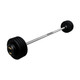 Troy 100 lb Black Cast Iron Fixed Weight Bar with Black End Caps