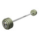 Troy 110 lb Gray Cast Iron Fixed Barbell w/ Straight Bar and Chrome End Caps