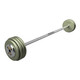 Troy 90 lb Gray Cast Iron Fixed Barbell w/ Chrome End Caps and Straight Bar