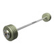 Troy 100 lb Gray Cast Iron Fixed Barbell w/ Straight Bar and Chrome End Caps
