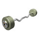 Troy 100 lb Gray Cast Iron Fixed Curl Weight Bar with Chrome End Caps