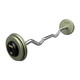 Troy 50 lb Hammertone Fixed Weight Barbell w/ EZ Curl Bar and Rubber End Caps