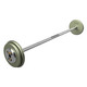 Troy 50 lb Gray Cast Iron Fixed Barbell w/ Chrome End Caps and Straight Bar