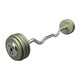 Troy 90 lb Gray Cast Iron Pro-Style EZ Bar with Chrome End Caps