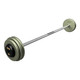 Troy 7 lb Gray Cast Iron Fixed Barbell w/ Rubber End Caps and Straight Bar