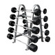 Troy Rubber-Coated Fixed Barbell Set w/ Straight Bars and Optional Rack