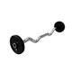 Troy 20 lb Rubber EZ Curl Weight Bar