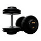 Troy Black Pro-Style Dumbbells w/ Black Rubber End Caps