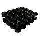 Troy 55-100 lb Cast Iron Dumbbell Set with Black Rubber End Caps