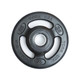York 25 lb Iso-Grip Rubber Barbell Plate