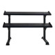 Inflight Fitness (5007-2) 69" 2-Tier Shelf Dumbbell Rack - Front View