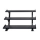 Inflight Fitness Three-Level Dumbbell Organizer with Open Shelf Access