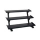 Inflight Fitness 3-Tier Dumbbell Rack - Angled View