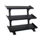 Inflight Fitness (5009) 3-Tier Dumbbell Rack Organized Weights - Angled View