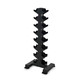 Inflight Fitness 8-Pair Vertical Weight Rack - Angled View