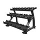 TAG Fitness (SD3.1) Commercial 3-Tier Dumbbell Rack - Angled View