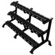 Troy 3-Tier Saddle Dumbbell Rack w/ Black Matte Frame (DR-15-MBLK)
