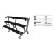 Troy Barbell (DR-15) 3-Tier Commercial Dumbbell Rack - Dimensions and Specifications
