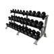 Troy Commercial 3-Tier Dumbbell Rack w/ Optional Weights