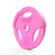 Troy Aerobic Weight Plate Showing 2.5 lb Pink Rubber Grip Weight