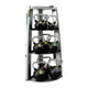 Troy VTX (10-50 lb) Rubber-Coated Kettlebell Set & Vertical Rack - Right Angled View