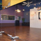 LiteMirror Glassless Rolling Dance Mirrors in Ballet Studio