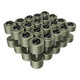 Troy Gray Pro-Style Dumbbell Set w/ Black Rubber End Caps - 105-150 lbs