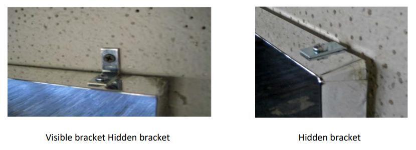 Glassless Mirror Wall Mounting Brackets