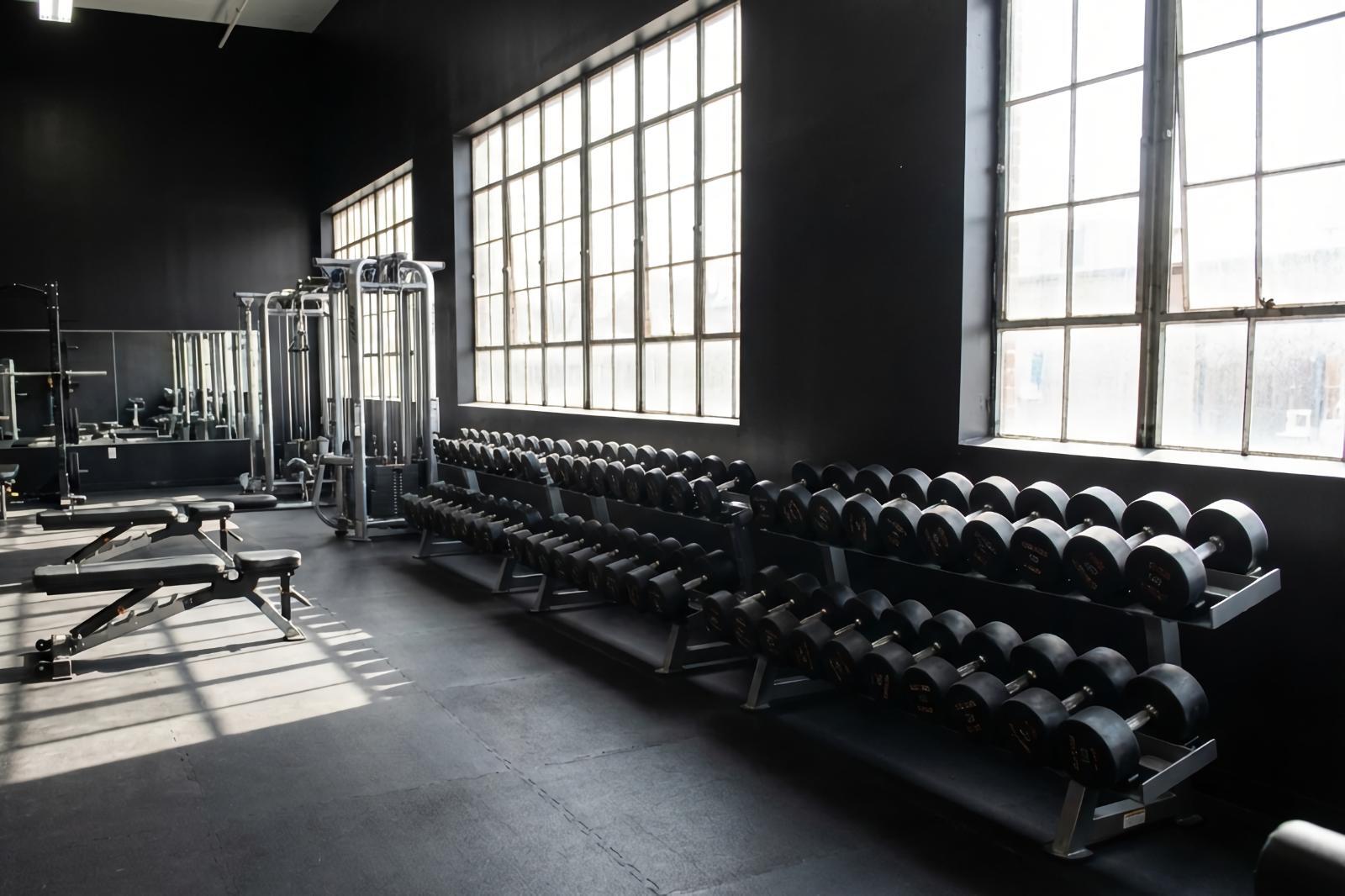 Gym Dumbbell Sets w/ Racks