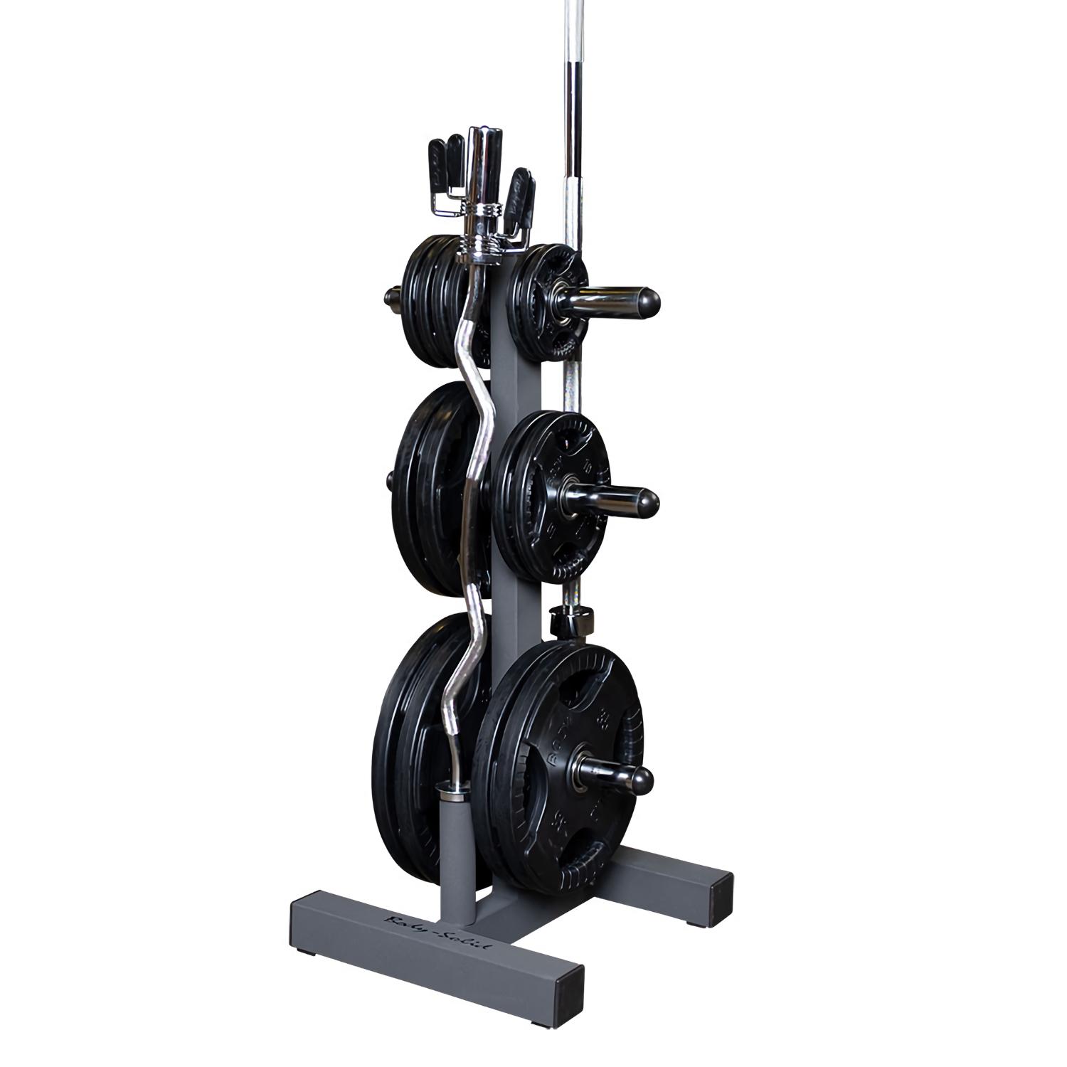 Body-Solid (WT46) Olympic Weight Tree w/ Bar Holders