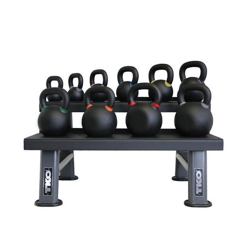 TKO 4kg 36kg Cast Iron Kettlebells w Rack Gtech Fitness