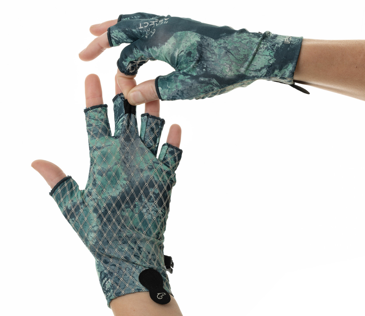 Gamakatsu Fingerless Fishing Gloves Anti-Slip Fly Fishing Gloves