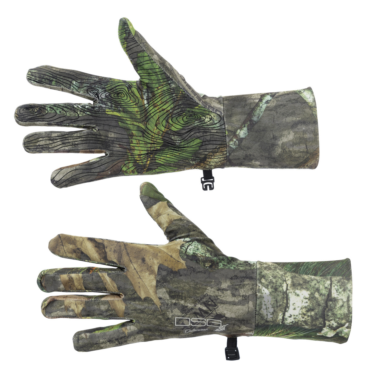 2 Pairs Insulated Winter Work Gloves Mossy Oak Camo Hunting Large ~ New