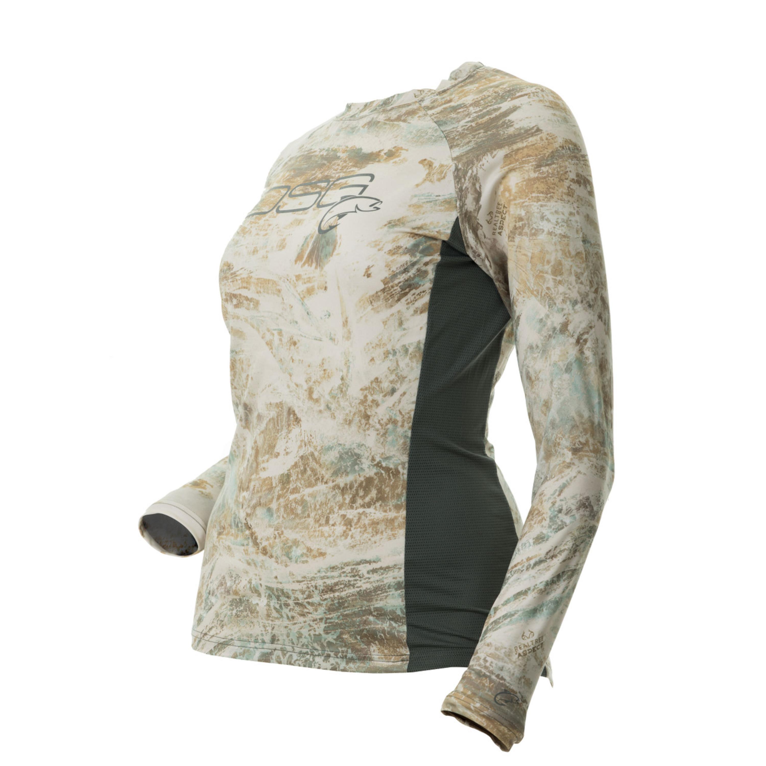 DSG Outerwear Sydney Long Sleeve Shirt - Realtree Aspect Ocean Spray/orchid, Women's, Size: XL, Blue