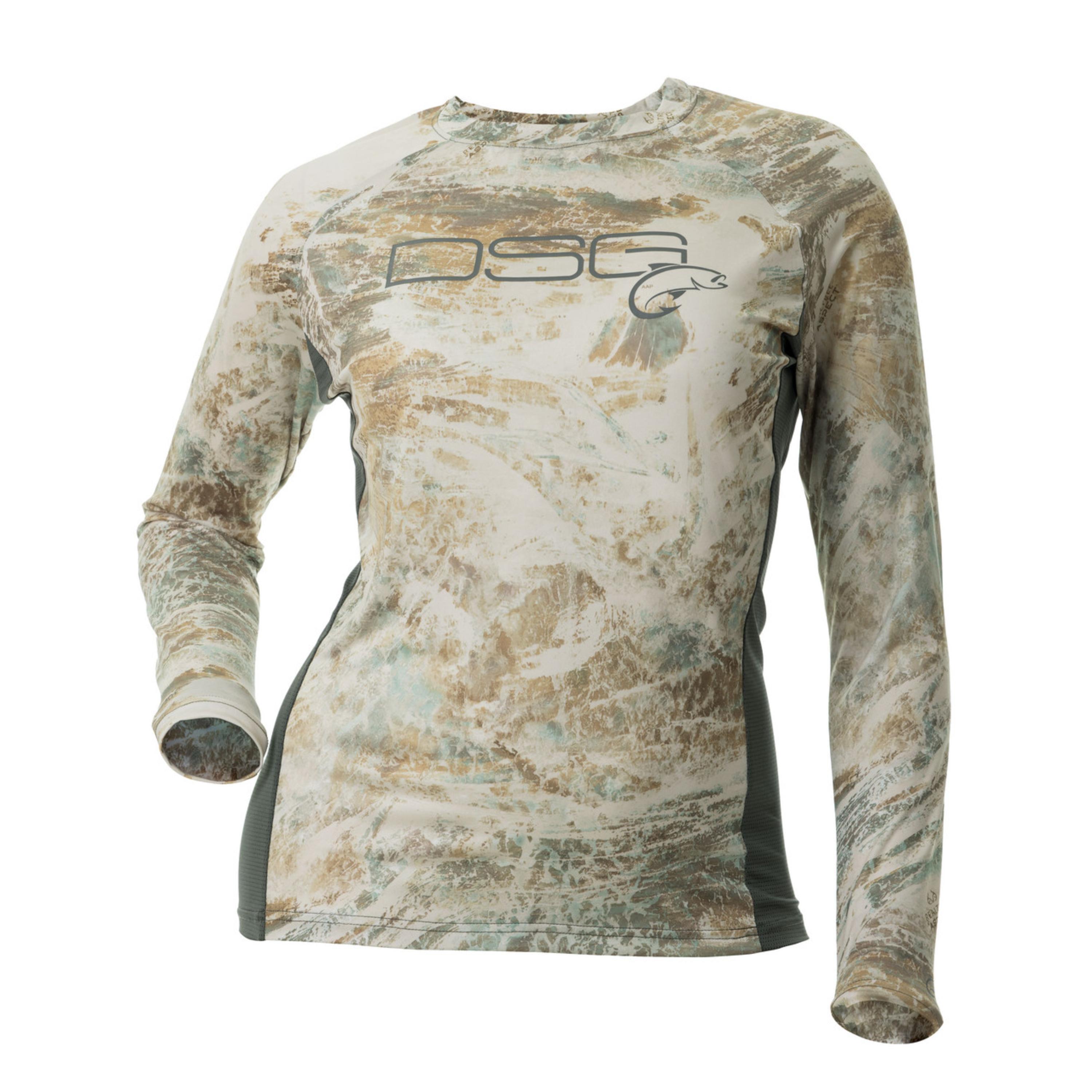 DSG Outerwear Sydney Long Sleeve Shirt - Realtree Aspect Key West/sage, Women's, Size: Large, Beige
