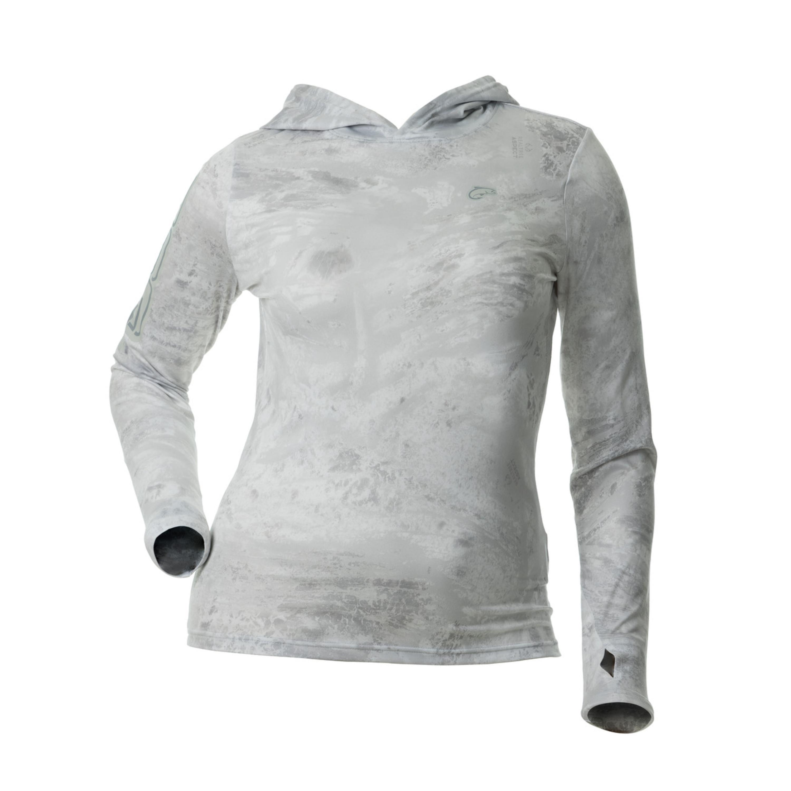 DSG Outerwear Juniper Hooded Shirt - Realtree Aspect White Out, Women's, Size: 2XL