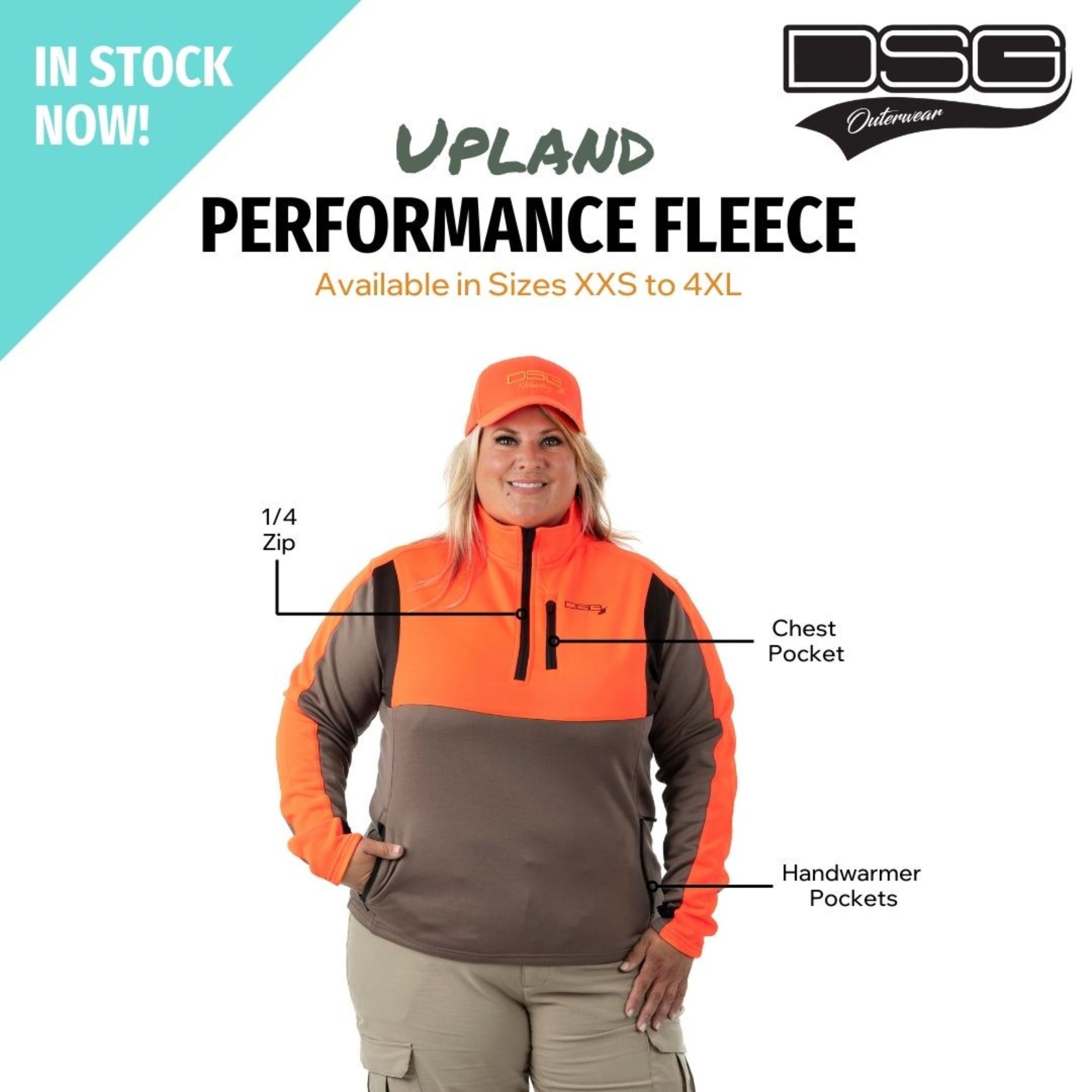 DSG Womens Performance Fleece Zip Up