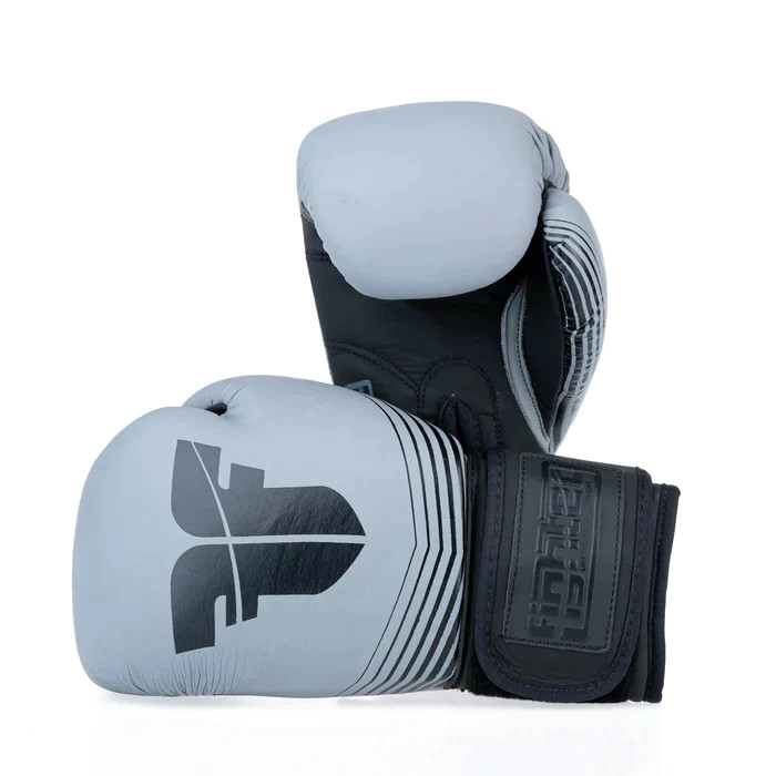 Fighter Boxing Gloves SPLIT Stripes gray/black