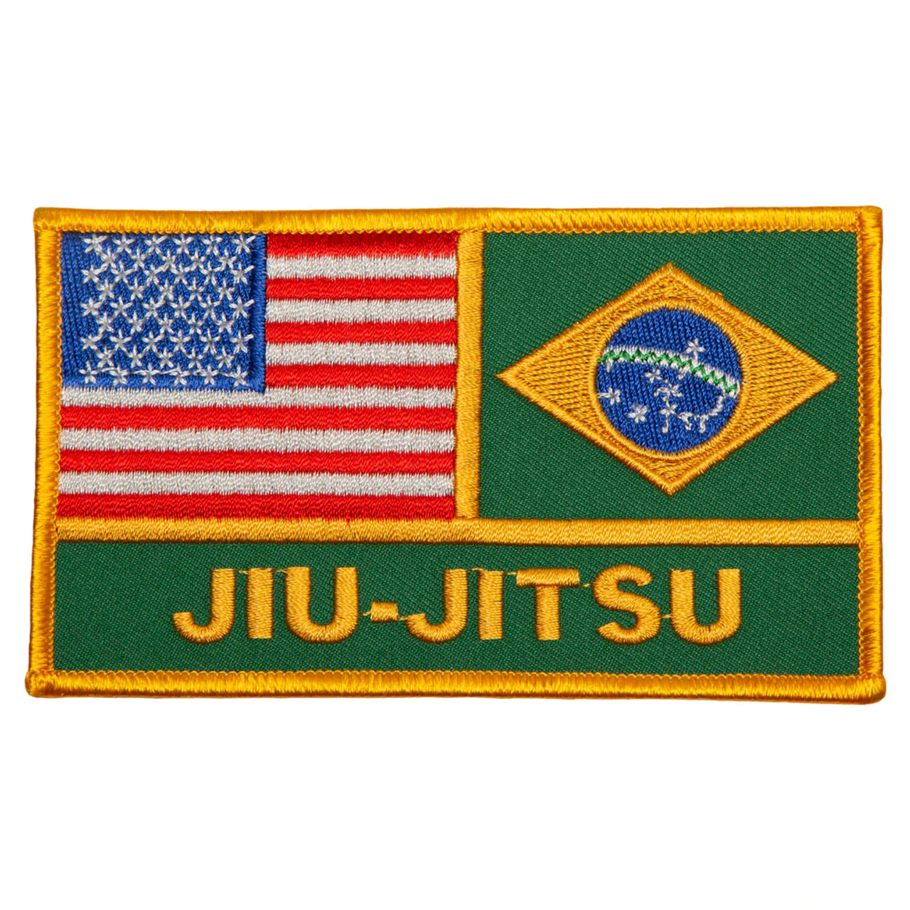 USA/Brazil JiuJitsu Flags Patch
