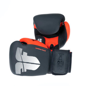 Fighter Boxing Gloves Secure Fit - black/red