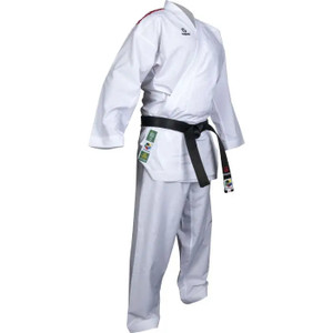 Hayashi WKF Karate-Gi Green - Red Embroidery, 0475-14