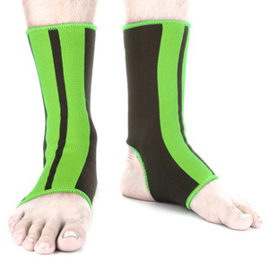 Ankle Support Fighter - black/neon green, FAS-05