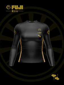 Womens Heritage Keisho Long Sleeve Rashguard Black