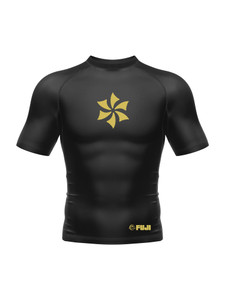 Kids Exclusive Six Blades Team Short Sleeve Rashguard