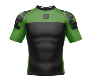 Kids Competition Ranked Rashguard Green