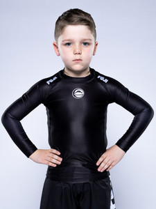 Kids Baseline 2.0 Long Sleeve Rashguard Black