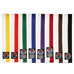 ProForce® 1.5" Double Wrap Two-Tone Karate Belt
