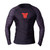 Long Sleeve Rash Guard Fighter - black/red, RSG-PRO-LS-01